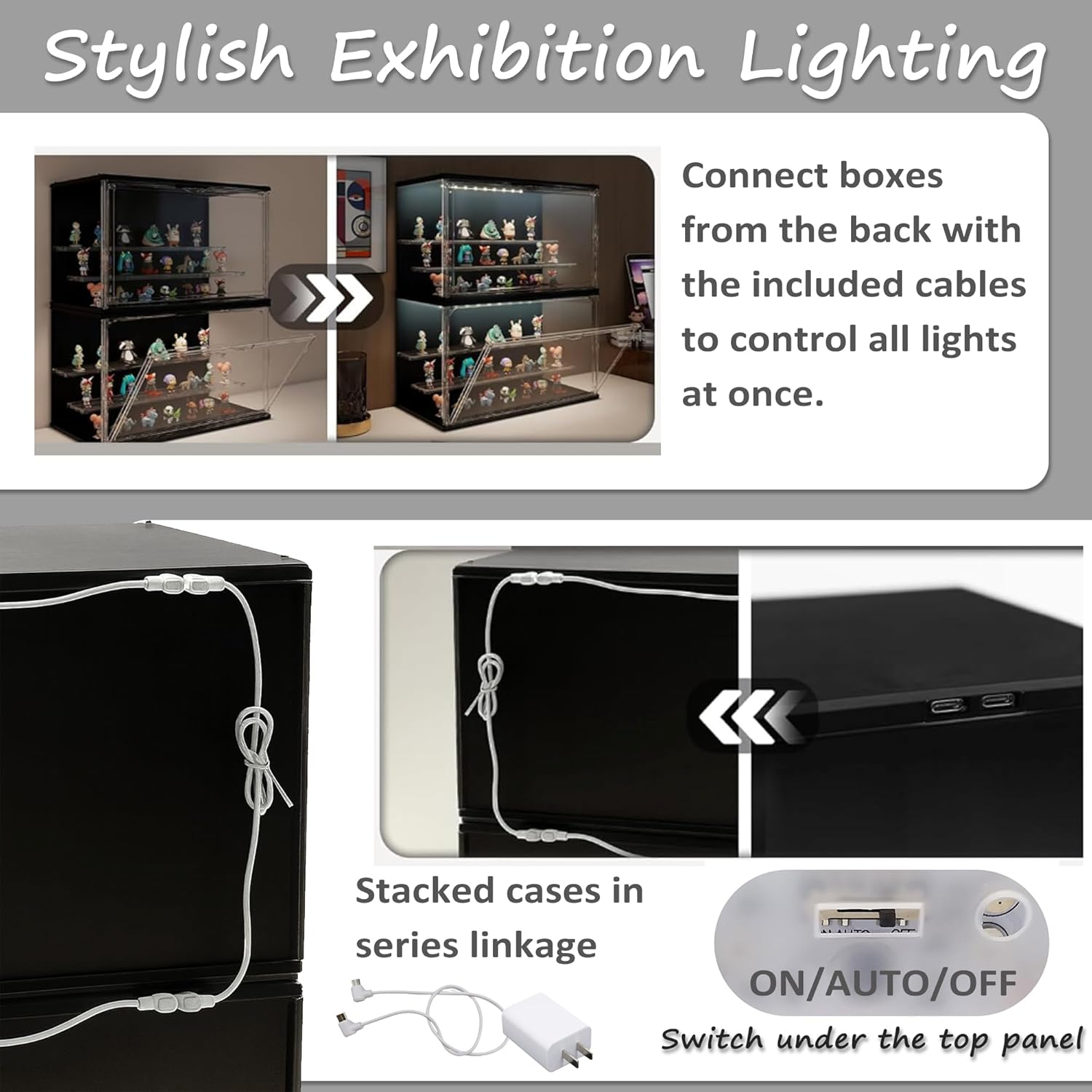 3-Tier Stackable LED Display C - Collectible & Vintage Dolls For Halloween incelemesi ve fiyatı