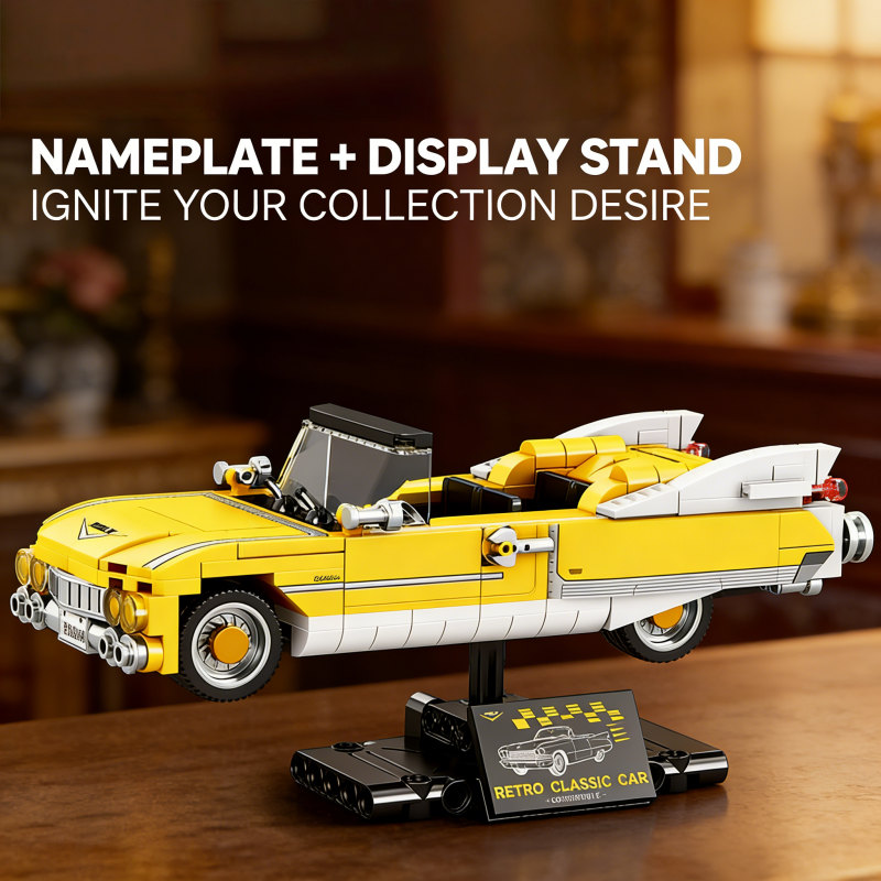 Yellow Vintage Convertible Car - Vintage Collectible Toy Cars incelemesi ve fiyatı
